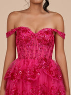 Navy Blue A-Line Sweetheart Tiered Short Homecoming Dresses - Curvevia
