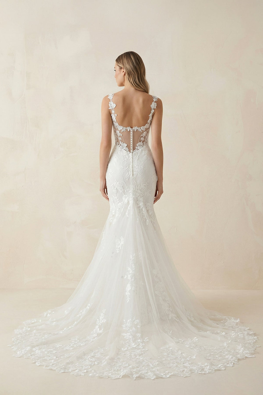 Fairy Mermaid Sweetheart Lace Wedding Dresses with Appliques - Curvevia
