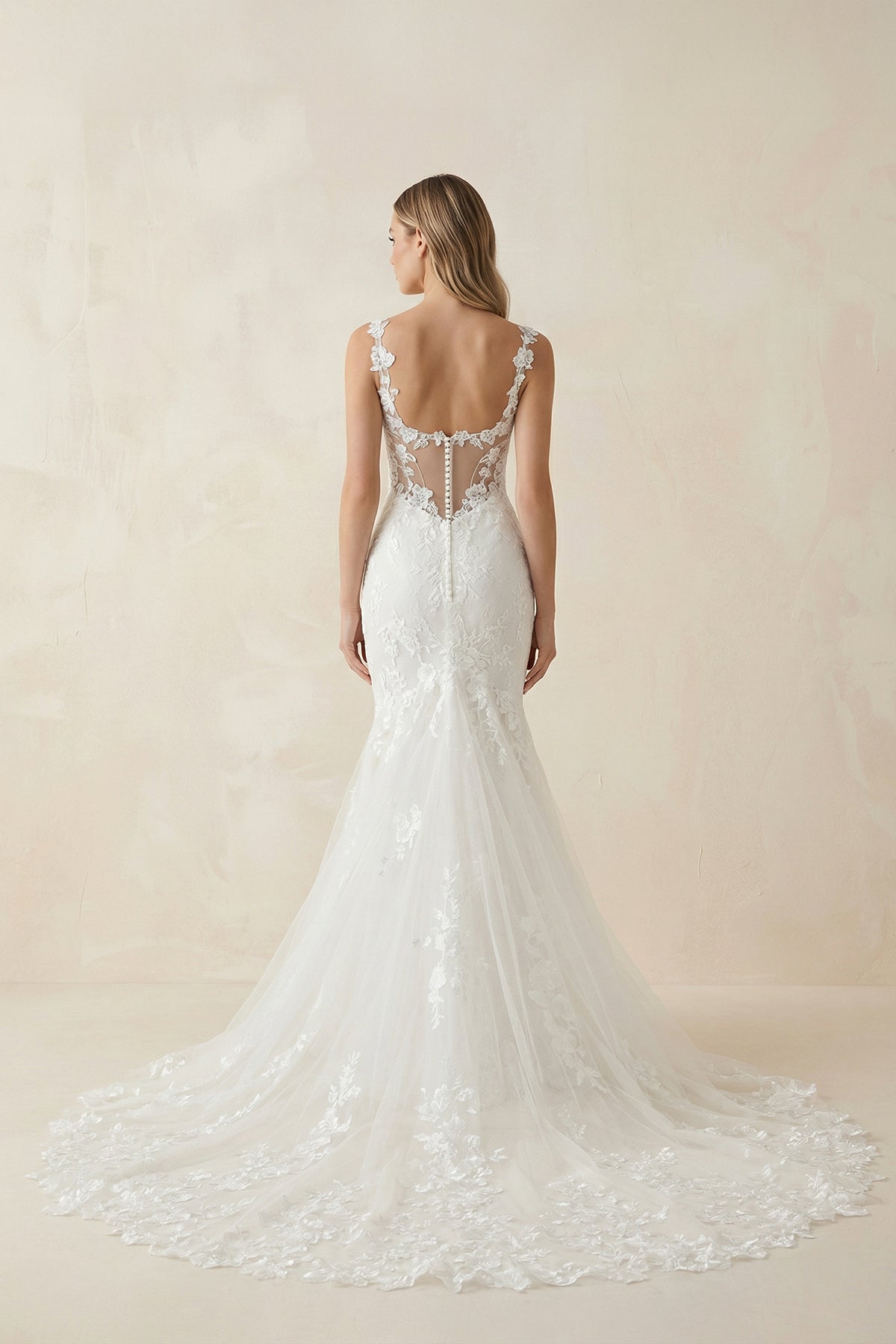 Fairy Mermaid Sweetheart Lace Wedding Dresses with Appliques - Curvevia