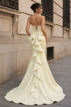 Sweetheart Floral Printed Mermaid Prom Dress With Split - Curvevia