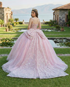 Pink Ball Gown Tulle Sweetheart Quinceanera Dress - Curvevia