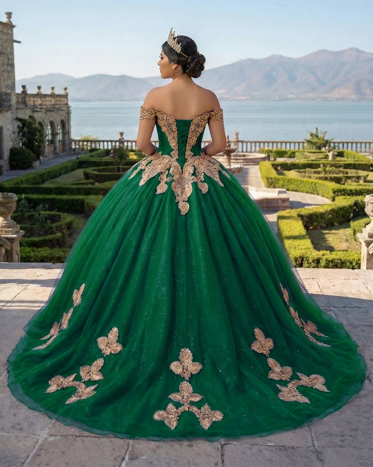 Royal Blue Off the Shoulder Quinceanera Dresses with Appliques - Curvevia