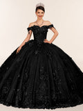 Ball Gown Organza Off The Shoulder Burgundy Quinceanera Dress - Curvevia