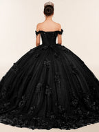 Ball Gown Organza Off The Shoulder Burgundy Quinceanera Dress - Curvevia