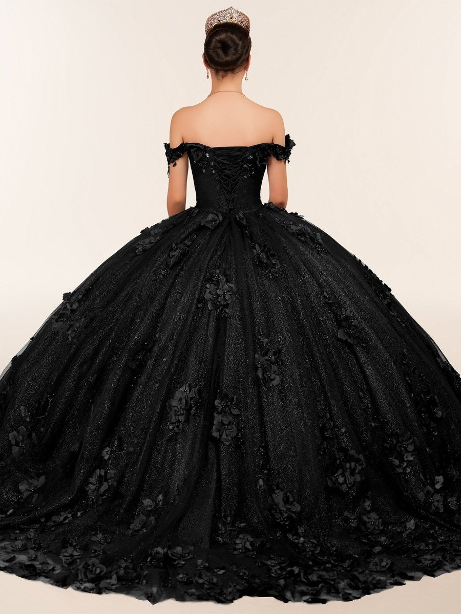Ball Gown Organza Off The Shoulder Burgundy Quinceanera Dress - Curvevia