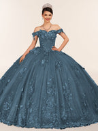Ball Gown Organza Off The Shoulder Burgundy Quinceanera Dress - Curvevia