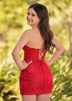Tight Short Homecoming & Cocktail Dresses with Appliques - Curvevia