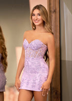 Tight Short Homecoming & Cocktail Dresses with Appliques - Curvevia