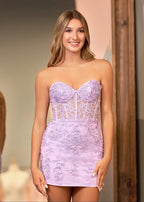 Tight Short Homecoming & Cocktail Dresses with Appliques - Curvevia