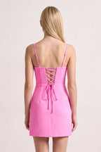 Mint Green Spaghetti Straps Sheath Satin Mini Homecoming Dress - Curvevia