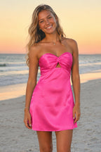 Aqua Sweetheart A Line Short Homecoming Dresses With Keyhole - Curvevia