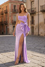 Gorgeous Mermaid Spaghetti Straps Black Beaded Prom Dresses with Slit - Curvevia