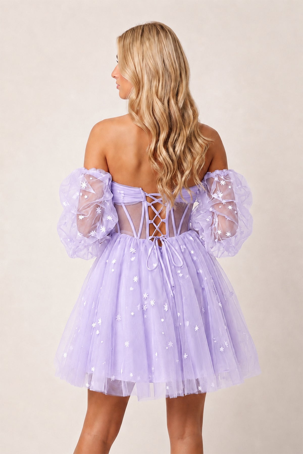 A-Line Pleated Tulle Wedding Guest Dress - Curvevia