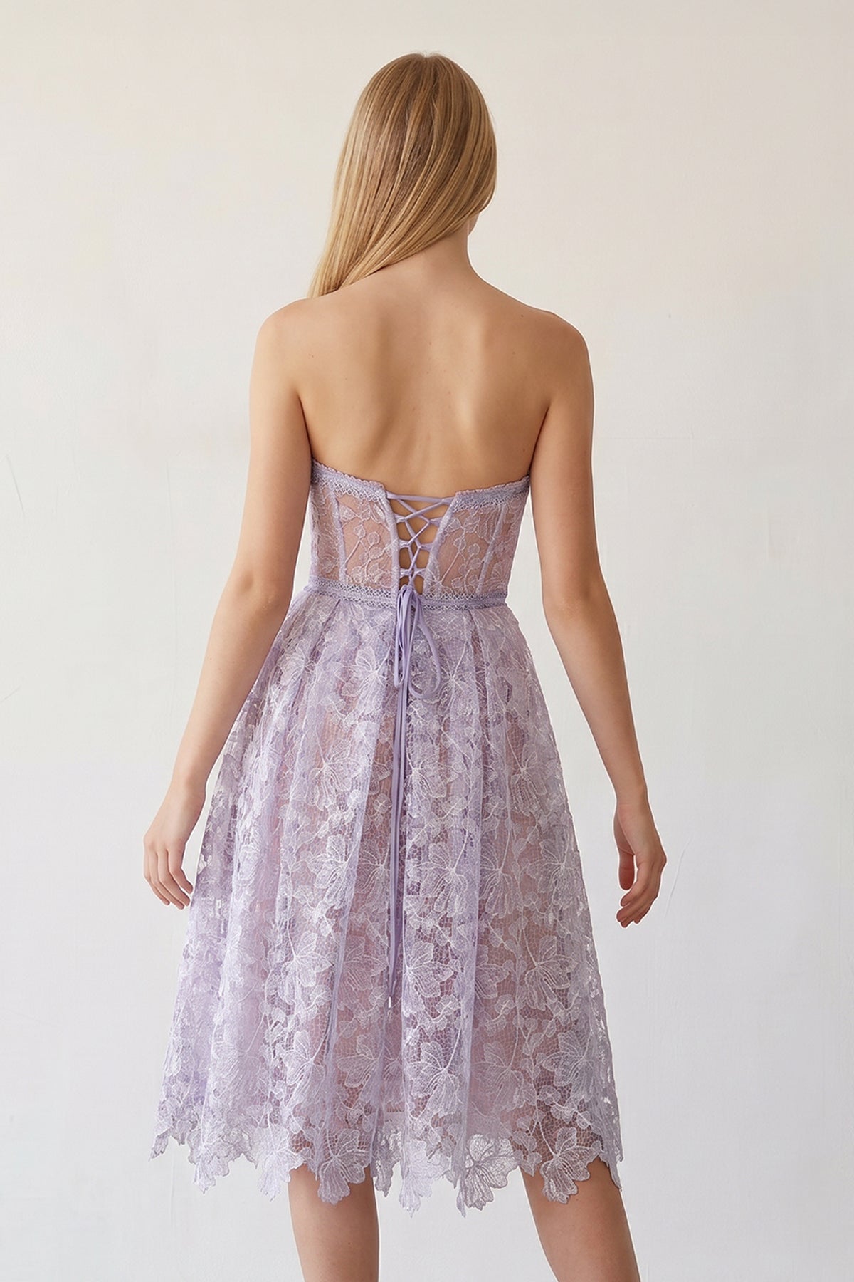 Purple Sweetheart A Line Corset Party Dress With Applique - Curvevia