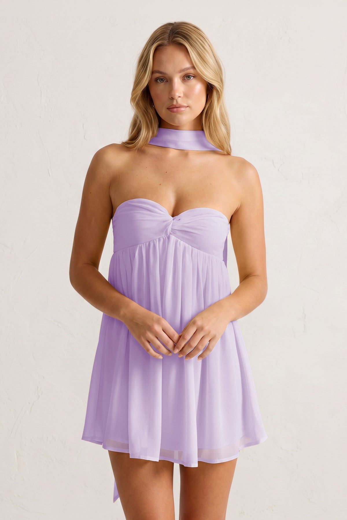 Sweetheart Ruched A-Line Chiffon Homecoming Dress - Curvevia