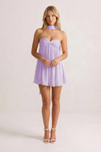 Sweetheart Ruched A-Line Chiffon Homecoming Dress - Curvevia