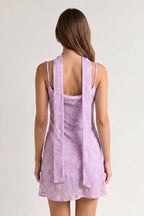 Red Jacquard Chiffon Cami Straps Sheath Homecoming Dress with Scarf - Curvevia