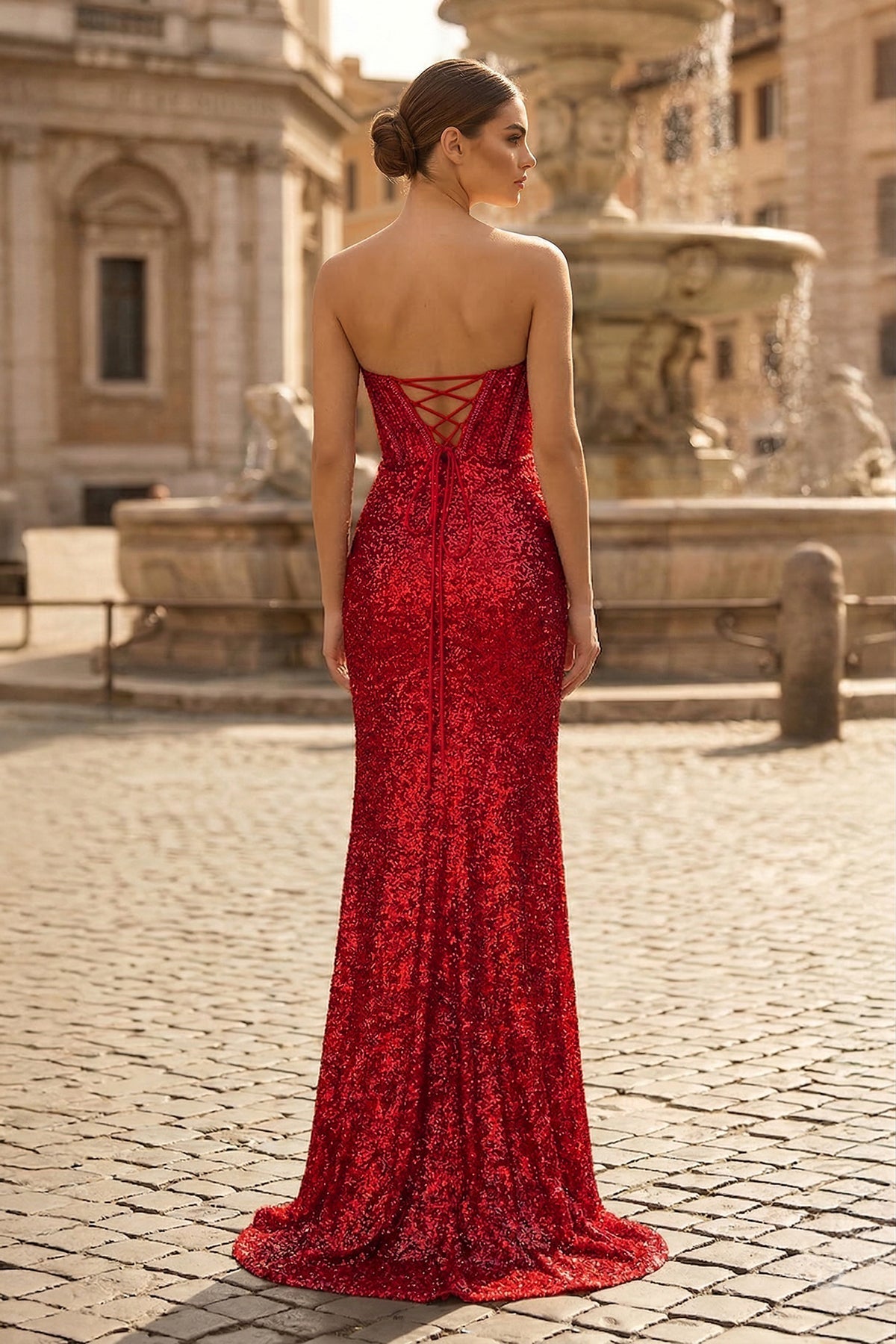 Sweetheart Sequins Mermaid Prom Dress With Beading - Curvevia