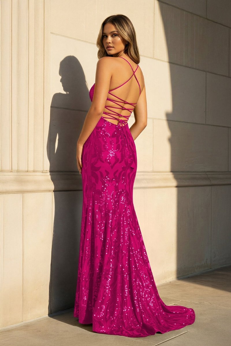 Mermaid One Shoulder Royal Blue Long Evening Dress with Criss Cross Back - Curvevia