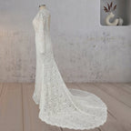 Mermaid Whisper Lace Embroidery Bridal Gown Wedding Dress - Curvevia