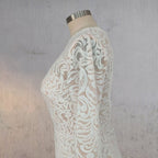 Mermaid Whisper Lace Embroidery Bridal Gown Wedding Dress - Curvevia