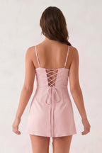 Mint Green Spaghetti Straps Sheath Satin Mini Homecoming Dress - Curvevia