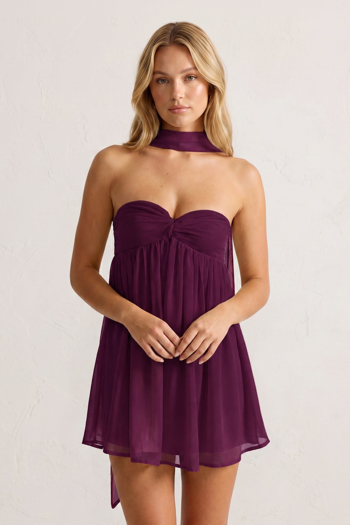 Sweetheart Ruched A-Line Chiffon Homecoming Dress - Curvevia
