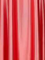 Pink Sweetheart Back Tie Satin A-line Wedding Guest Dress - Curvevia