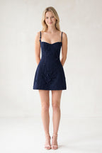 Pink A-Line Appliqued Spaghetti Straps Short Homecoming Dress - Curvevia