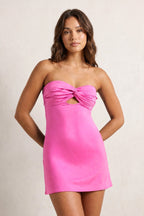 Navy Blue Ruched Sweetheart Sheath Satin Homecoming Dress - Curvevia