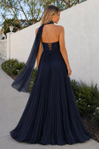 A Line Light Pink Sweetheart Chiffon Long Prom Dress - Curvevia