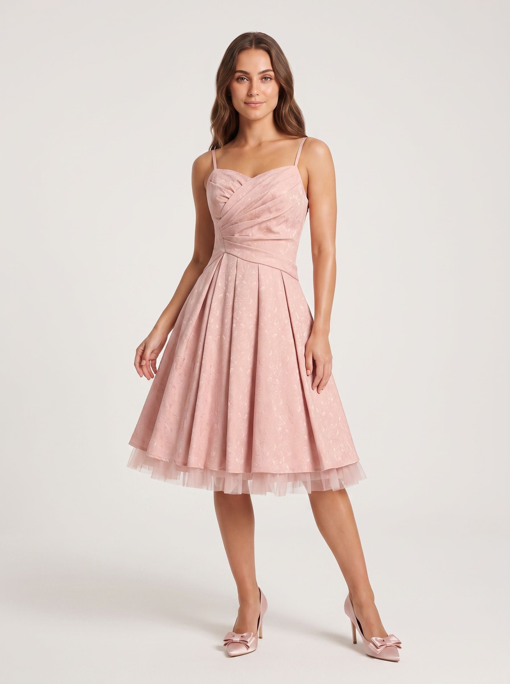 Petal Satin A-Line Sweetheart Lace-up Short Dress with Floral Print - Curvevia