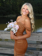Pink Off The Shoulder Tulle Short Homecoming Dresses - Curvevia