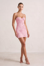 Burgundy Spaghetti Straps Sheath Homecoming Dress With Floral Embroidery - Curvevia