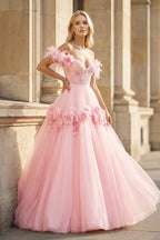 PRINCESS A-LINE OFF THE SHOULDER LACE TULLE Mother of the Bride Dress - Curvevia