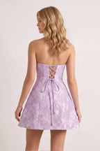 Sage A Line Scoop Neck Short Wedding Guest Dress With Lace Appliques - Curvevia