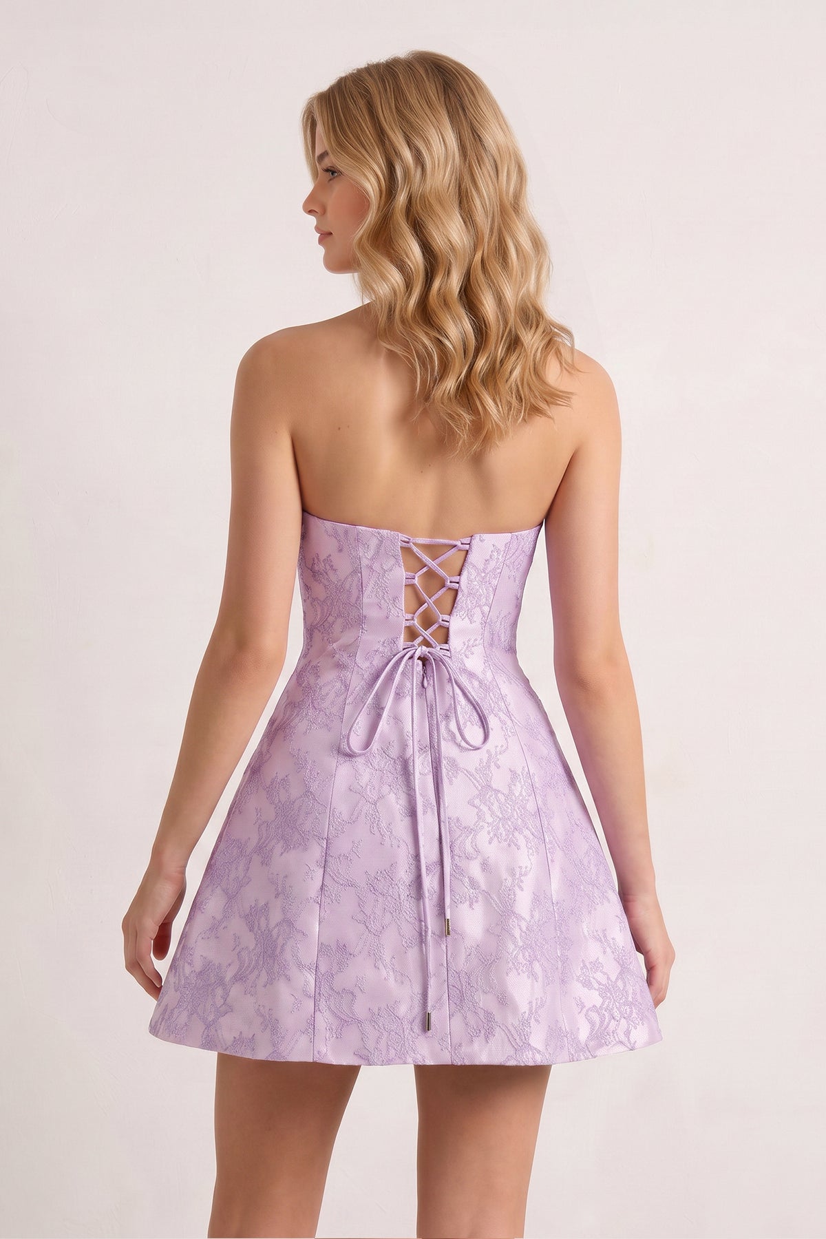 Sage A Line Scoop Neck Short Wedding Guest Dress With Lace Appliques - Curvevia