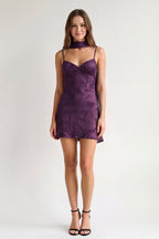 Red Jacquard Chiffon Cami Straps Sheath Homecoming Dress with Scarf - Curvevia