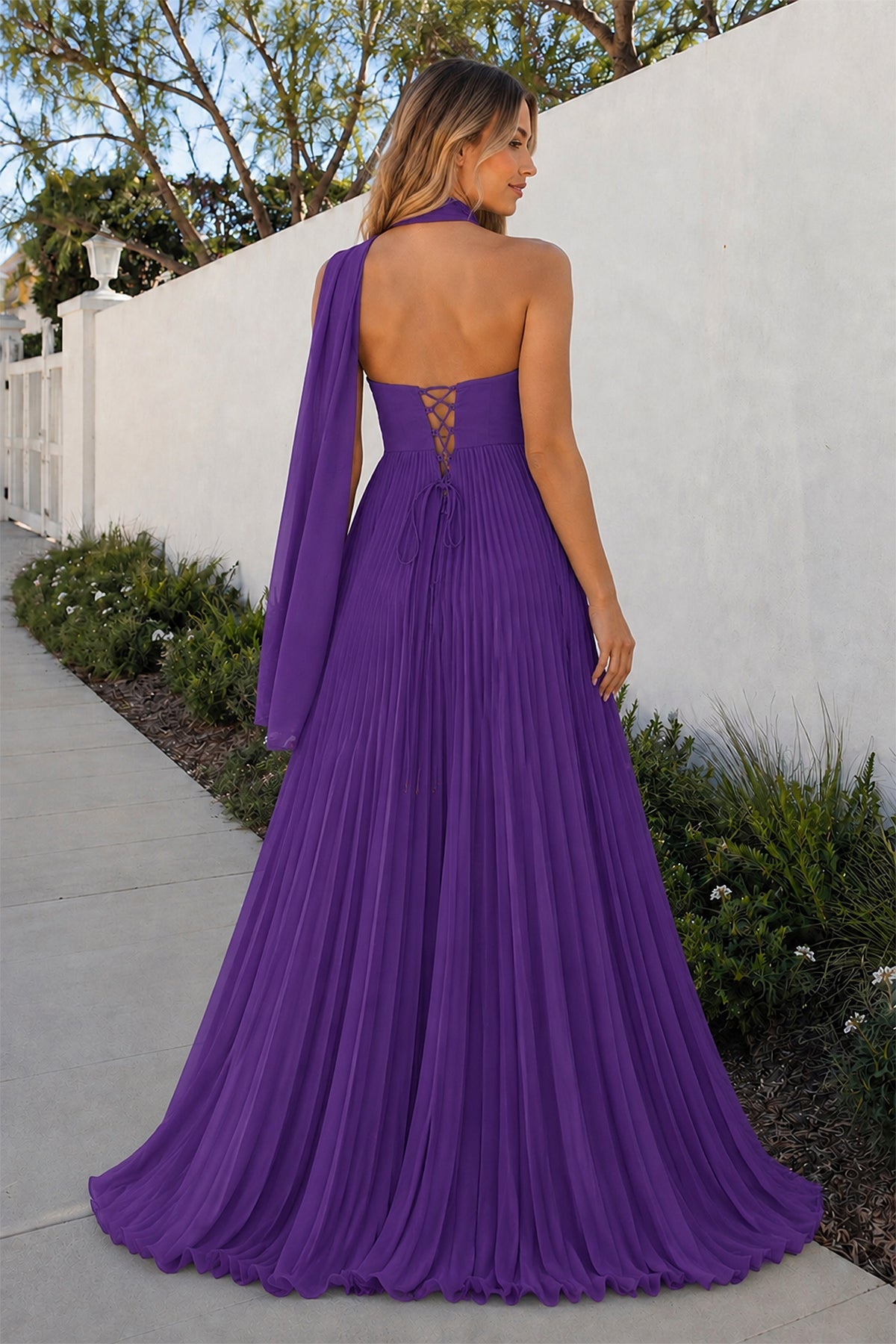 A Line Light Pink Sweetheart Chiffon Long Prom Dress - Curvevia