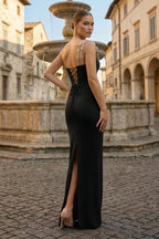 Hot Pink One Shoulder Rhinestones Pleated Long Mother of the Bride Dress - Curvevia