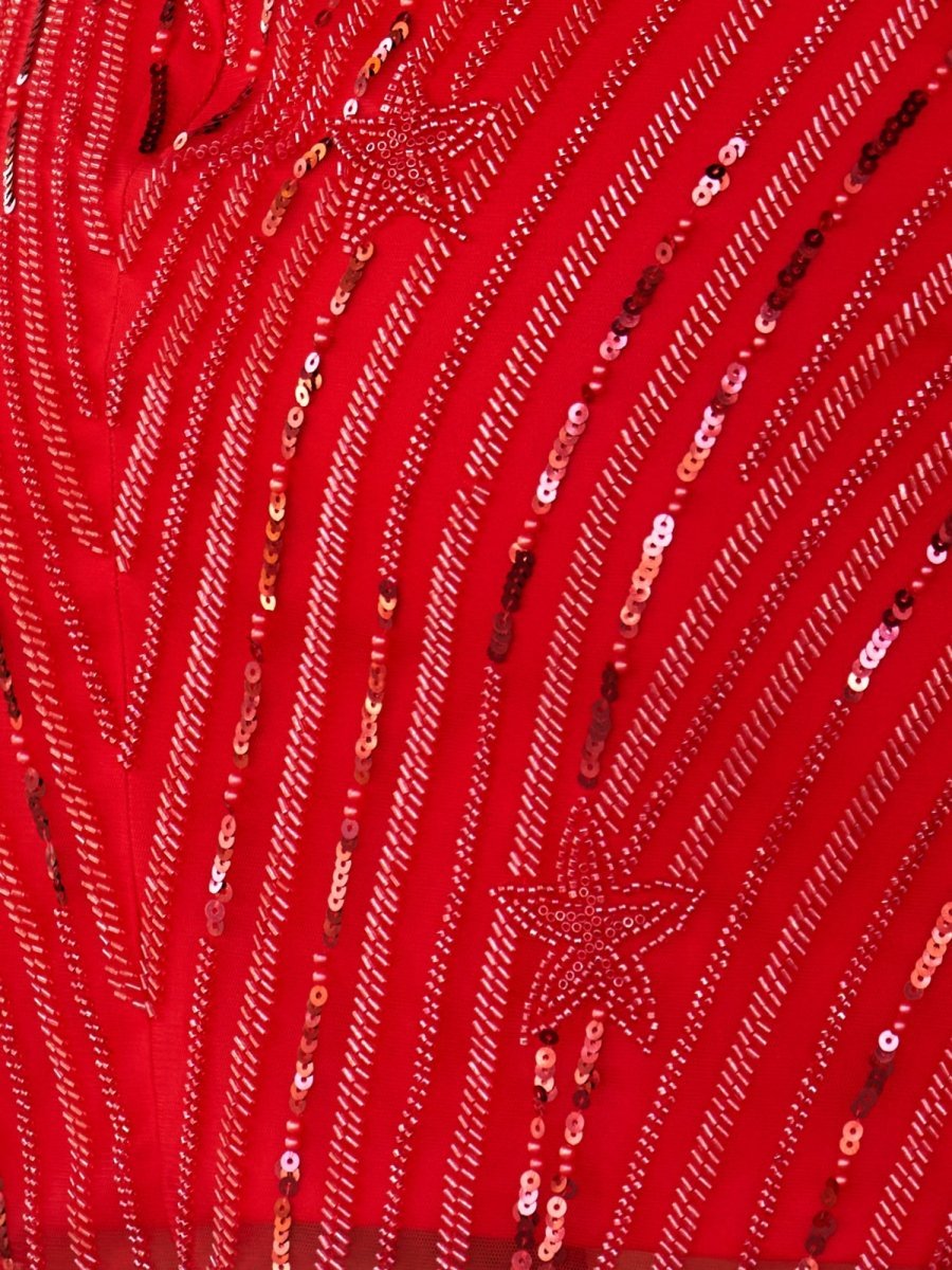 Sparkly Black Bodycon One Shoulder Sequin Star Mini Party Dresses - Curvevia