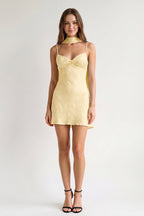 Red Jacquard Chiffon Cami Straps Sheath Homecoming Dress with Scarf - Curvevia