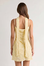 Red Jacquard Chiffon Cami Straps Sheath Homecoming Dress with Scarf - Curvevia