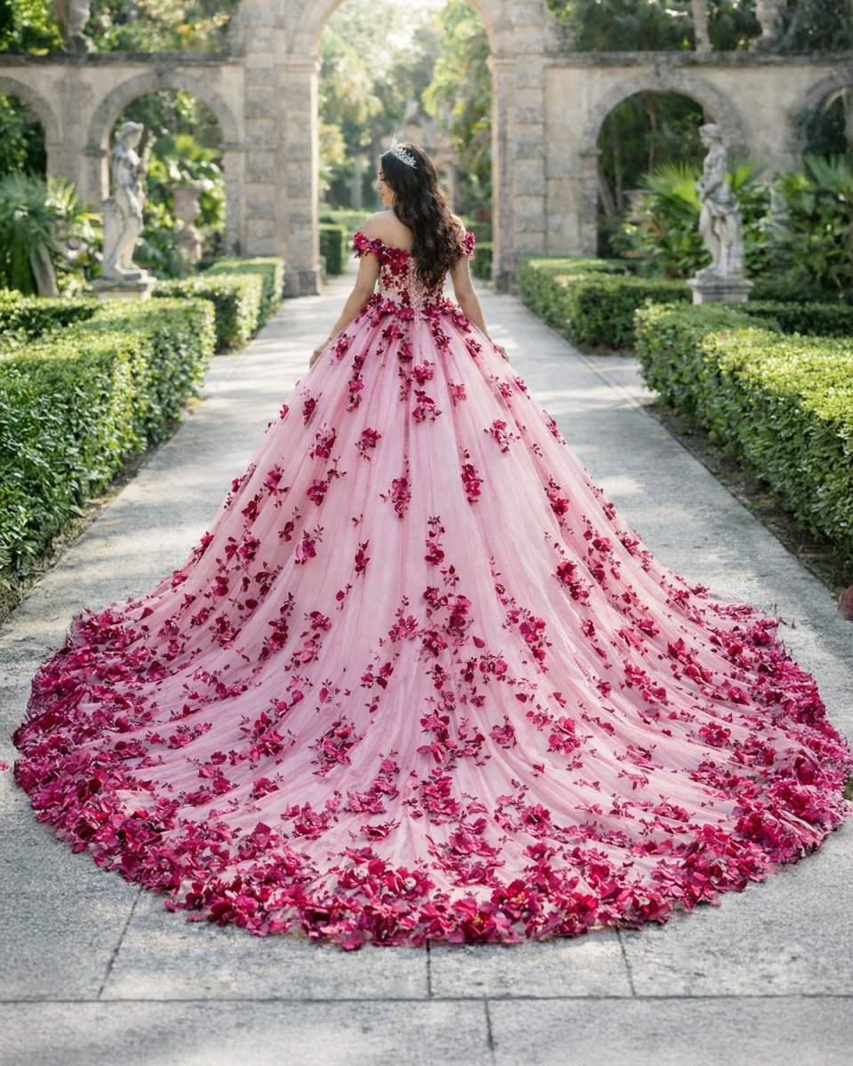 Red Lace Quinceanera Dress Off Shoulder Corset Vestidos Pearls Flowers - Curvevia