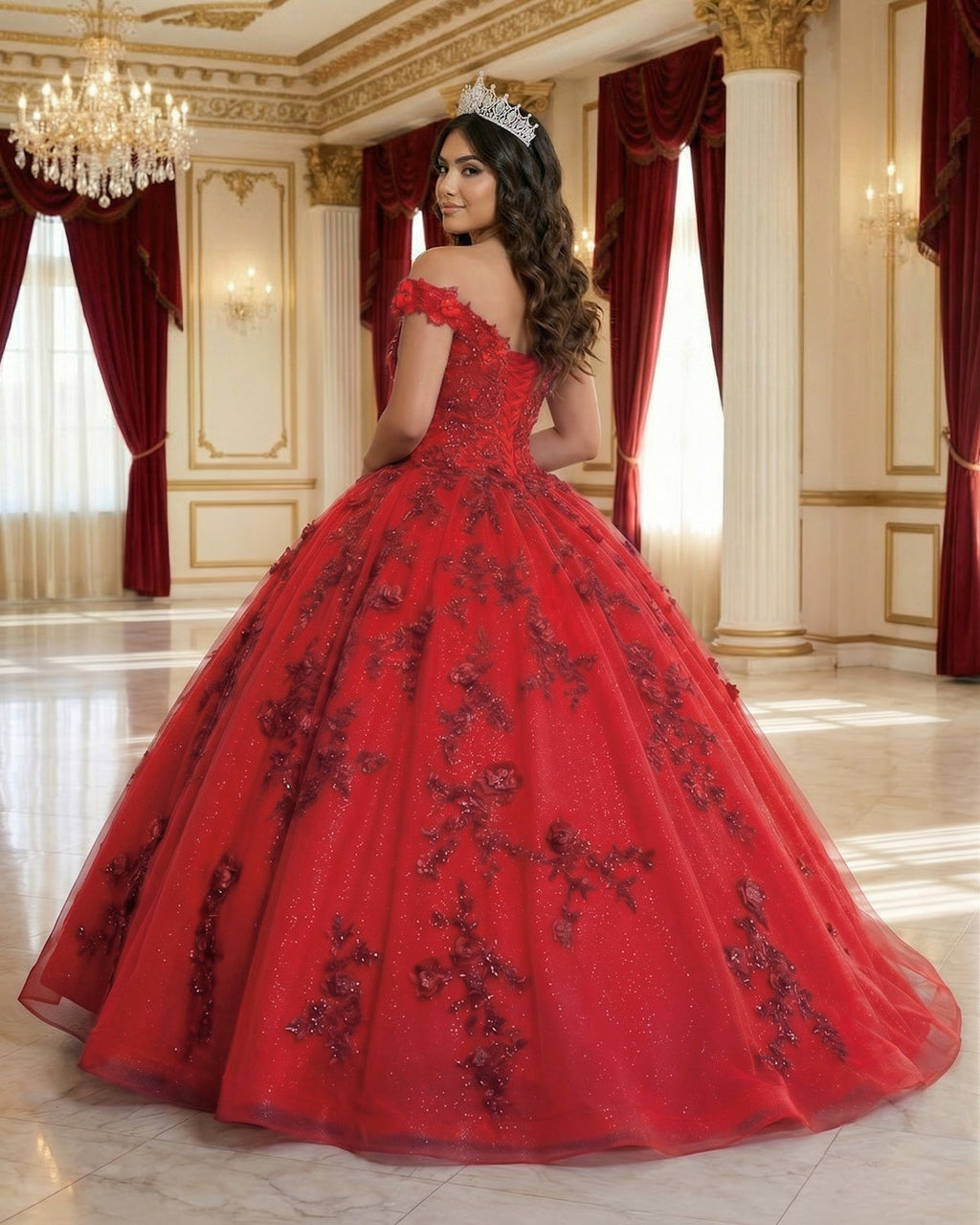 Royal Blue Off the Shoulder Puffy Quinceanera Dresses - Curvevia