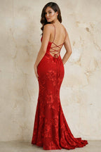 Sky Blue Spaghetti Straps Mermaid Tulle Long Prom Dresses With Appliques - Curvevia
