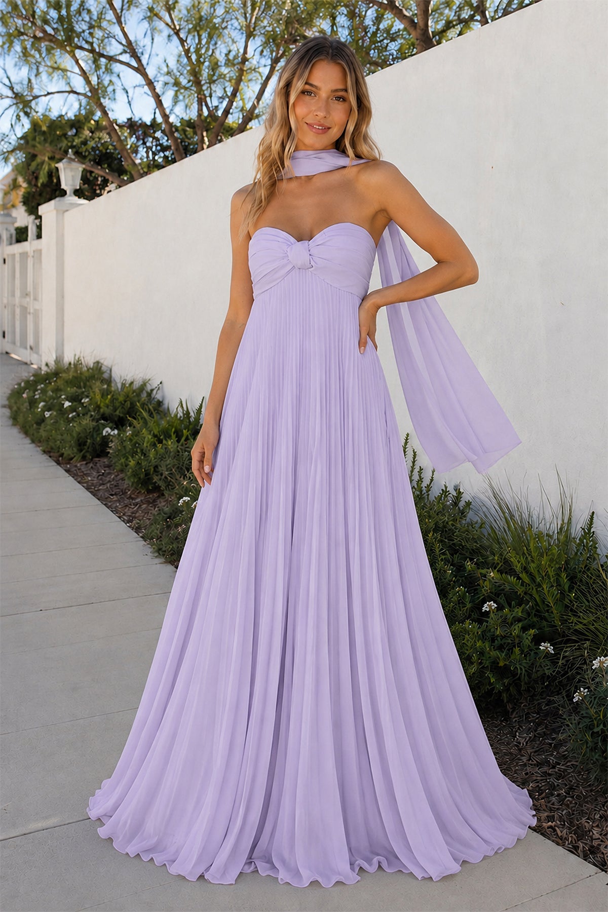 A Line Light Pink Sweetheart Chiffon Long Prom Dress - Curvevia