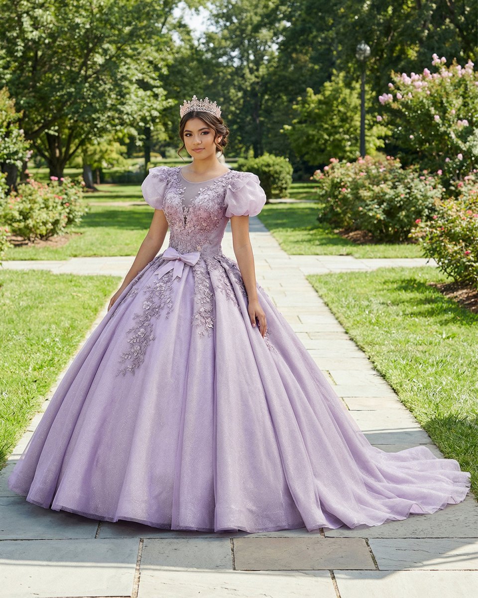 Romantic Quinceanera Organza Dress Ball Gown - Curvevia