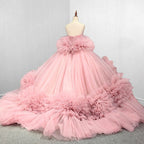 Pink Strapless Sleeveless Ball Gown Corset Quinceanera Dresses - Curvevia