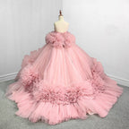 Pink Strapless Sleeveless Ball Gown Corset Quinceanera Dresses - Curvevia